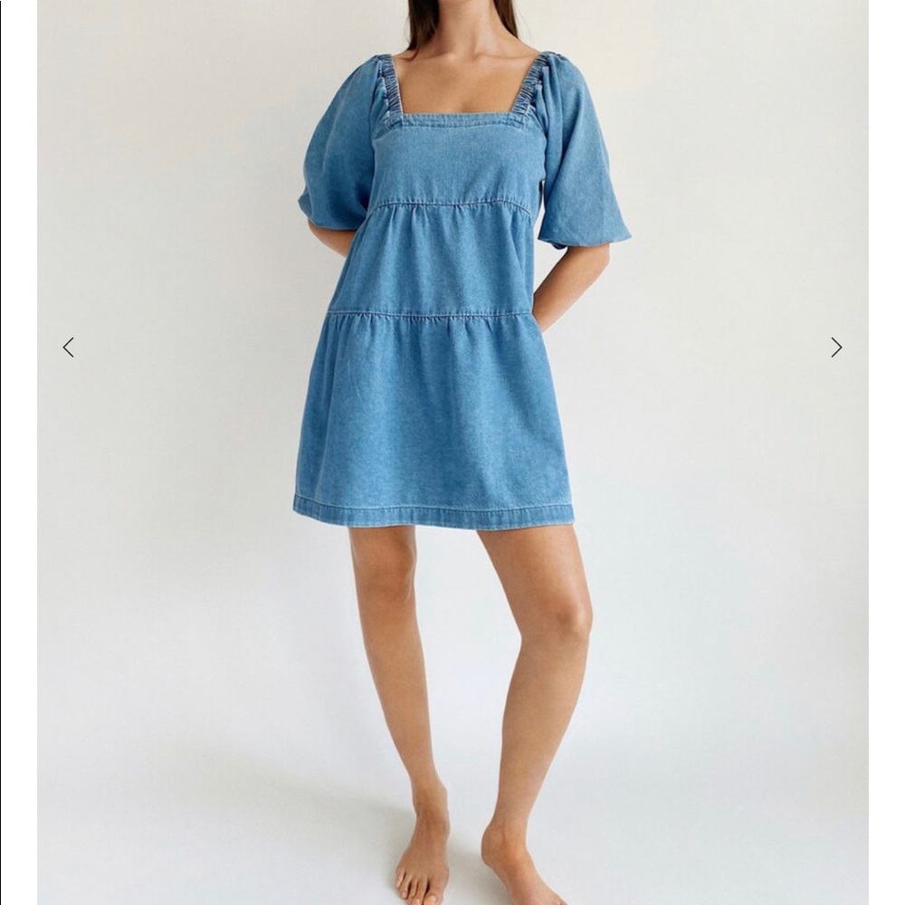 MANGO DENIM DRESS SIZE SMALL